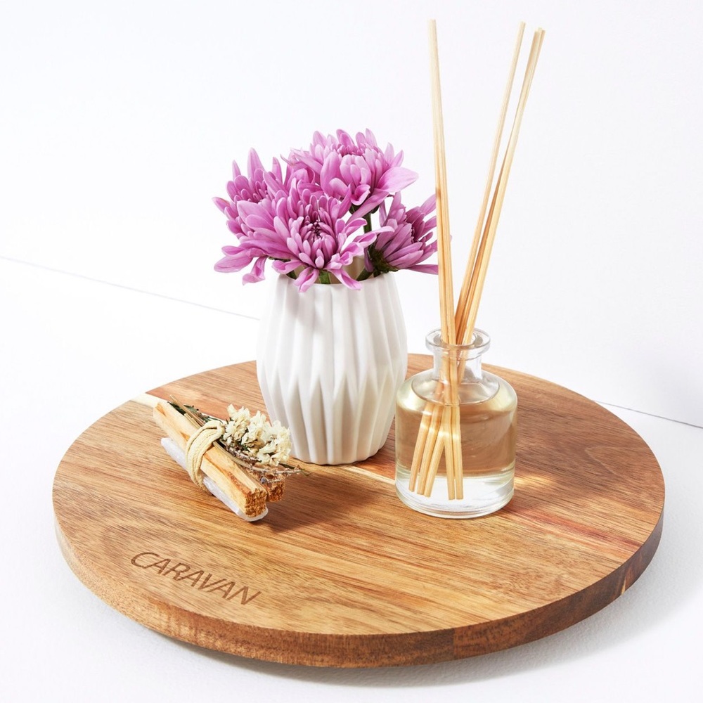 Caravan Lazy Susan Acacia Wood Home Decor BNIB